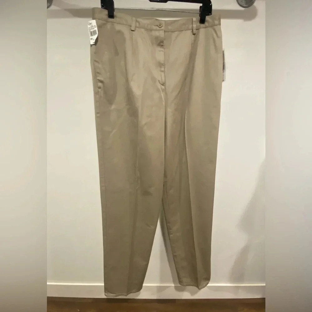 Pendleton Everyday Chino Khaki Pant Vintage 100% cotton size 12 long NWT